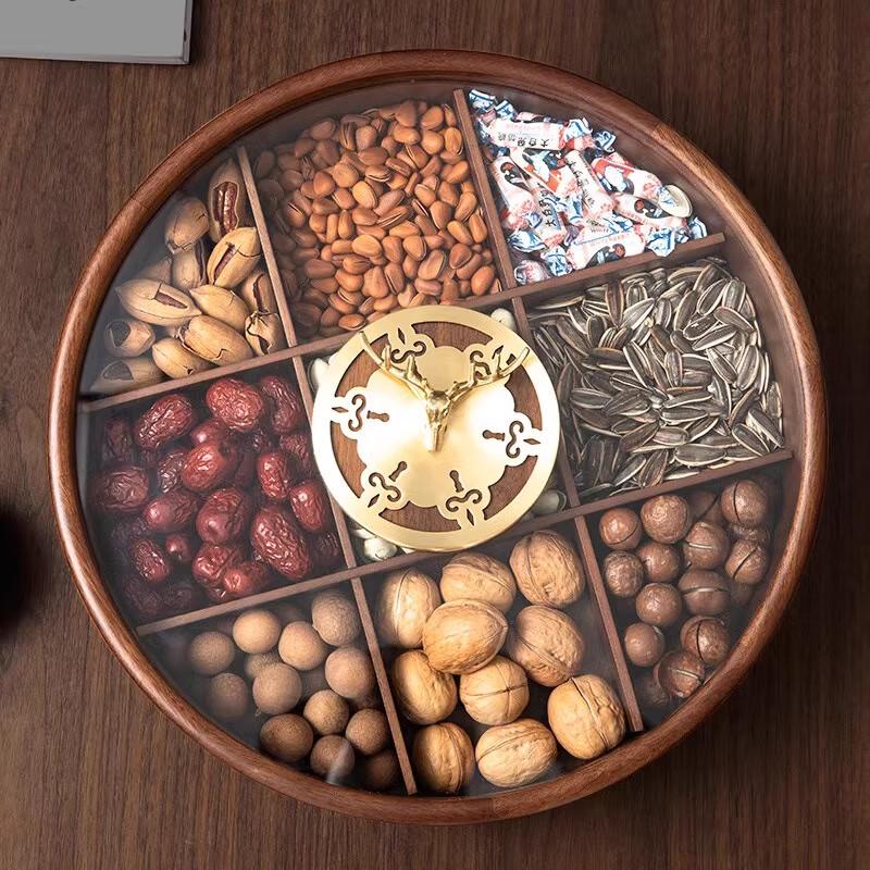 

New Chinese Style Solid Wood Snack & Candy Box