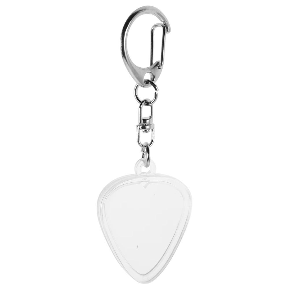 Picks Size Case Guitar Pick Collection Box Transparent Guitar Pick Keychain  Musicians clear