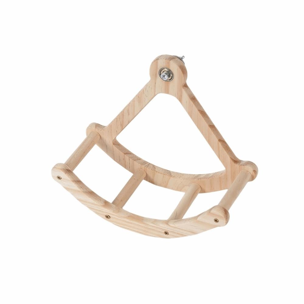 

Durable Parrot Swing Bite Resistant Bird Perch Toy Rocking Perch Stand Birdcage Accessories Without a mirror