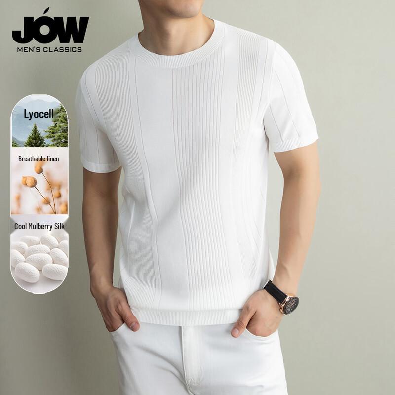 JOW Men s Mulberry Silk Blend Breathable T-Shirt 190/3XL