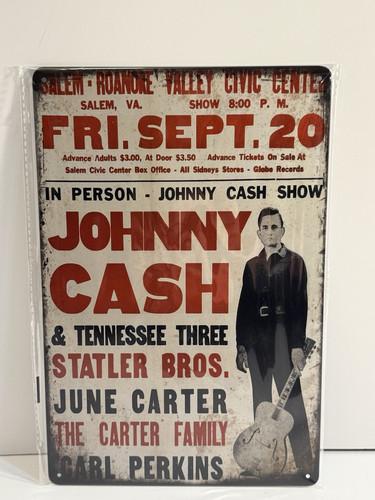 Johnny  Cash  Tin Sign  Metal Poster  Vintage Style Rustic Wall Decor NewAluminumtin sign 20x30cm（7.8x11.8inch）