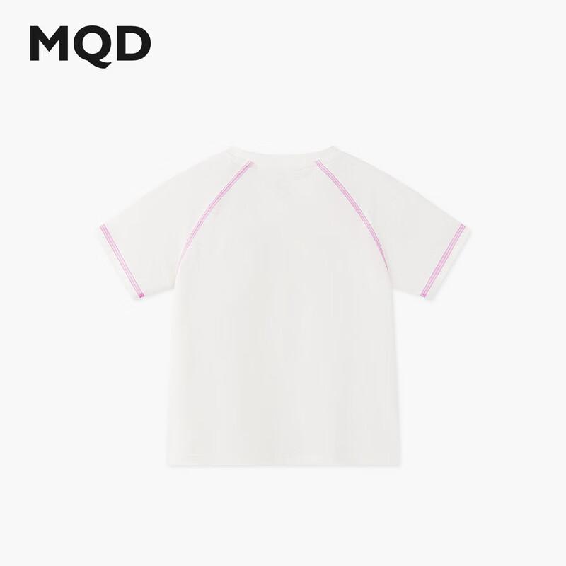 MQD Girls' Cooling Cartoon Letter Short Sleeve T-Shirt
