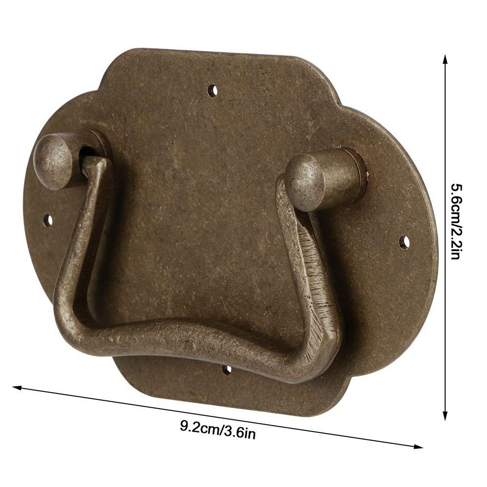 2PCS Brass Drawer Pull Handle Bail Antique Drawer Pull Vintage Cabinet Pull Handle Furniture