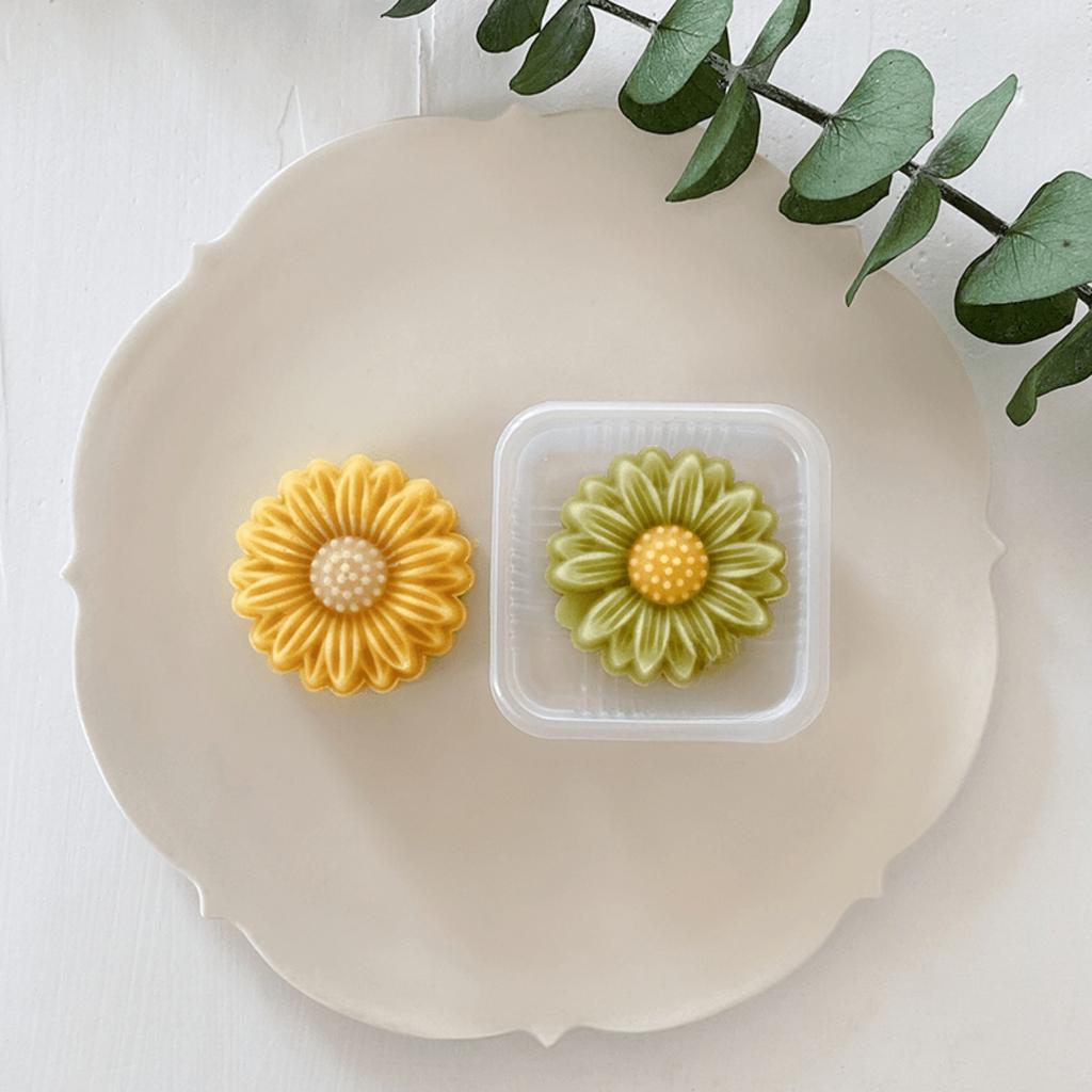 Forma do ciastek księżycowych w kształcie stokrotki, stemple do ciastek w kształcie kwiatów, urządzenie do robienia ciast księżycowych, narzędzia cukiernicze na Święto Środka Jesieni.