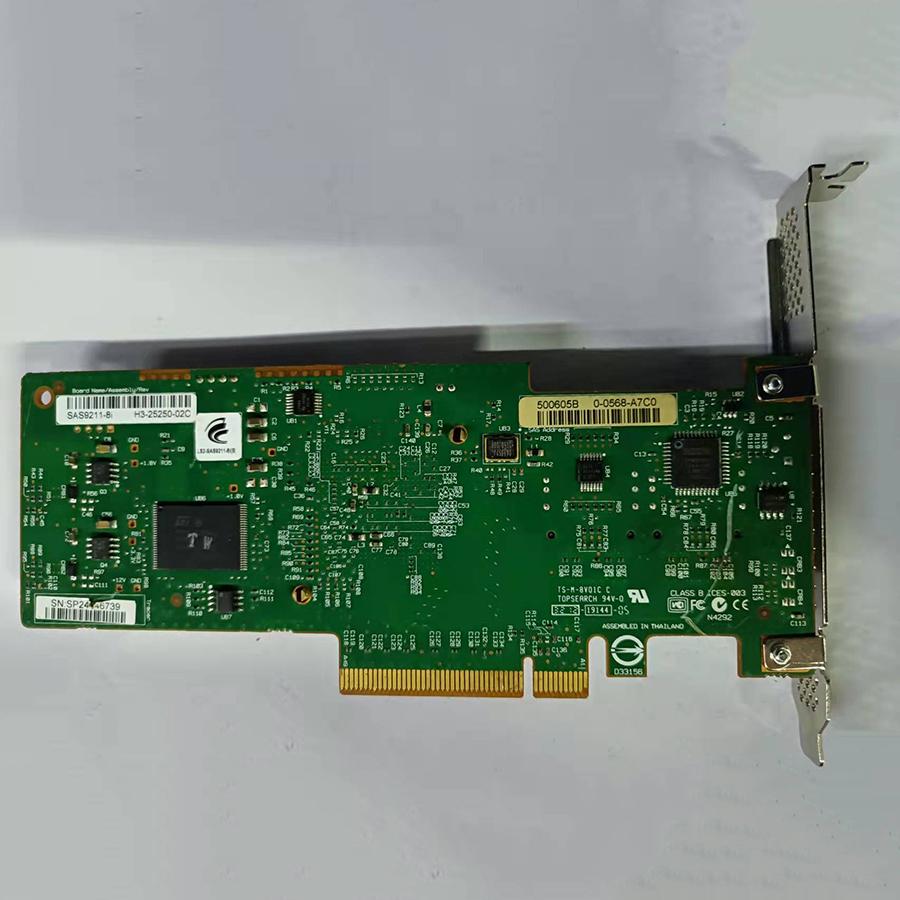 For LSI SAS 9210-8i 8-port 6Gb/s PCIe HBA RAID SATA Controller Card