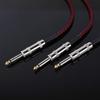 BESTU Guitar Shielded Cable, 3m, for GuitarBassElectronic DrumsDrums, 6.35mm, Noise Cancelling, Professional Cable, Braided, Straight-to-L-shaped, 3m