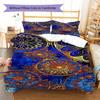 Mandala Pattern Bedding Quilt Set Quilt Cover Pillowcase Home Decoration Gift (1 * duvet cover + 2 * pillowcase, without core)