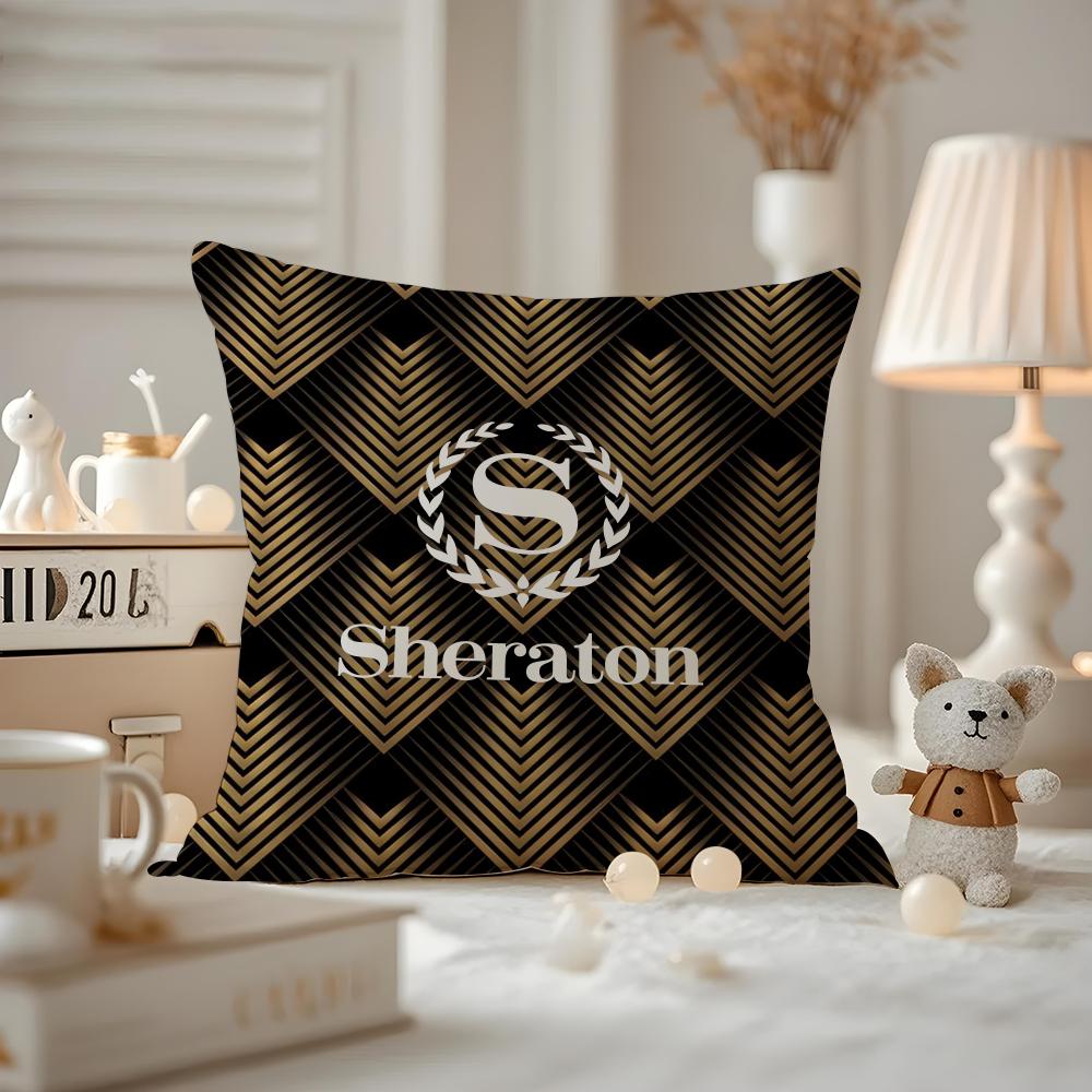 Sheraton Hotel Cushion Cover Anti-dustmite Pillowcase Invisible Zipper Silky Short Plush Sofa Cushion Cover
