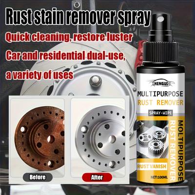 Professional Car Brake Disc Cleaner & Degreaser - Rust Remover, Wheel Hub Polishing Spray for Brake Component Maintenance & Anti-Corrosion Care