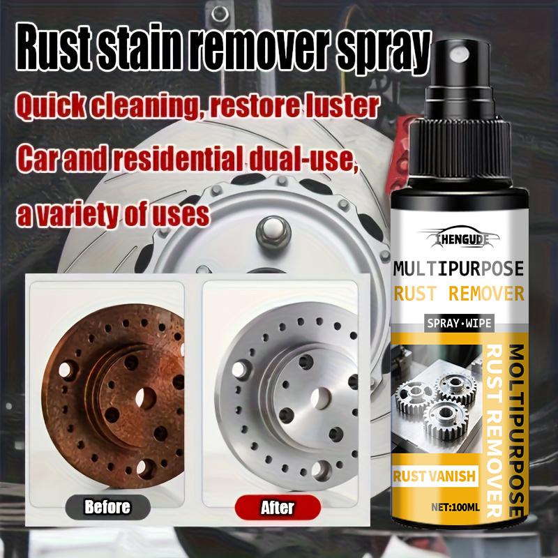 Professional Car Brake Disc Cleaner & Degreaser - Rust Remover, Wheel Hub Polishing Spray for Brake Component Maintenance & Anti-Corrosion Care