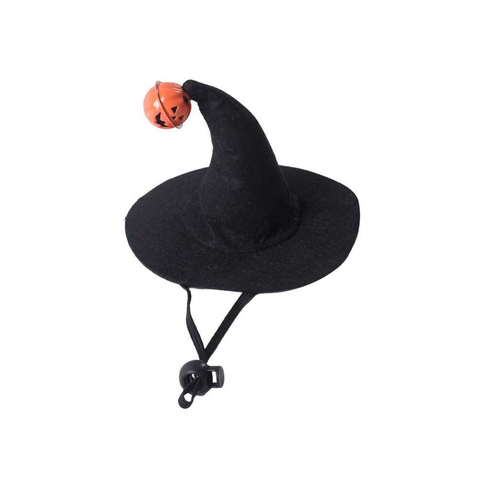 With Bell Cat Wizard Cap Sequin Bowknot Dog Halloween Headwear Pet Witch Hat Festival Carnival