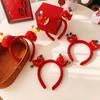 Lion Dance 2024 Happy New Year Headband Cartoon New Year Headdress Dragon Doll Headband  Girl