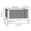 VidaXL Raised Bed 40x40x23 Cm Polypropylene 153289