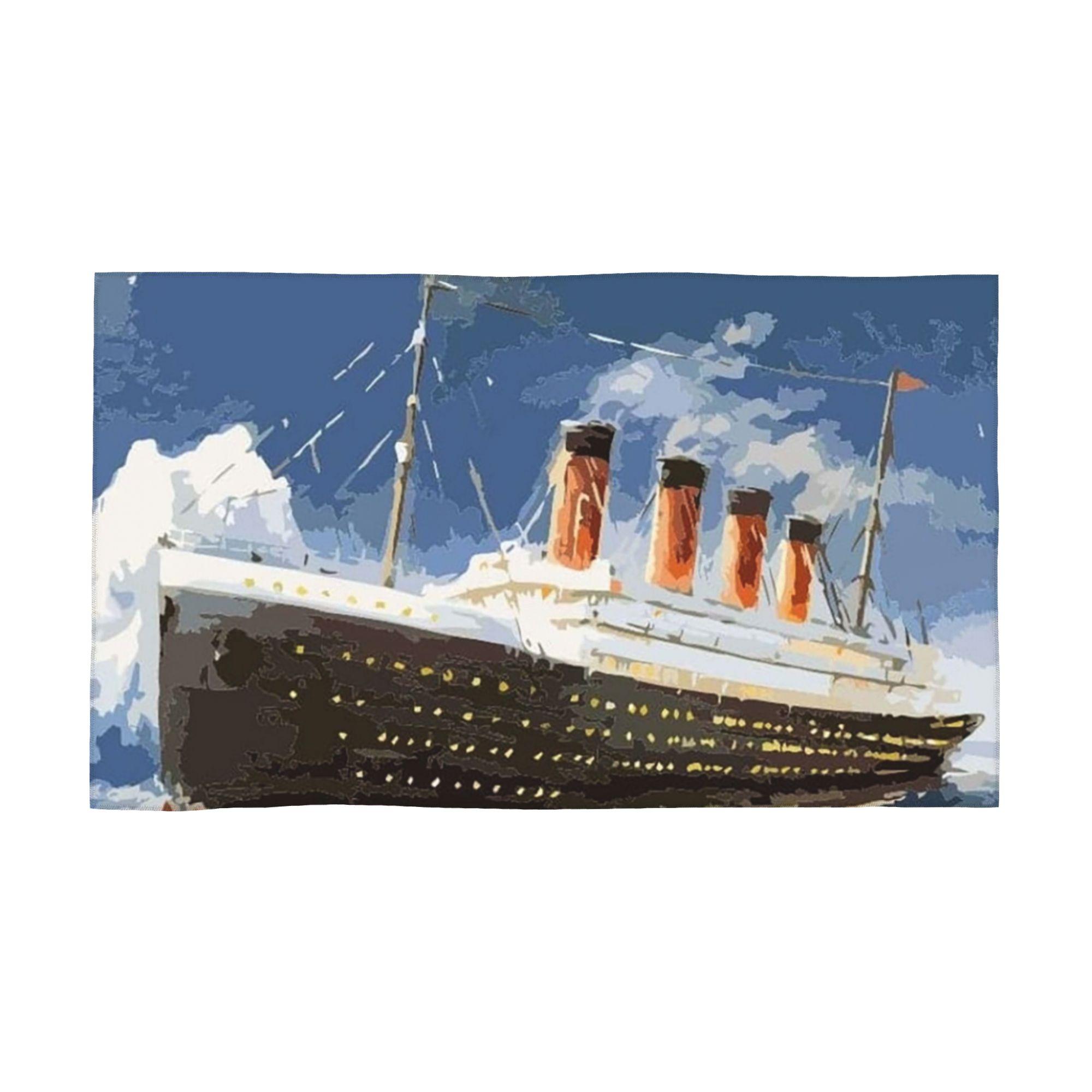 

The most popular ship of all times, Titanic. Soft Face Towel Quick Dry Pool Bath Cotton Towels Breathable W40*H60(CM)