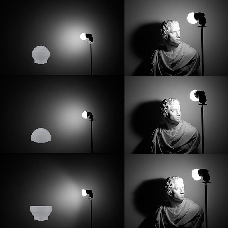 Blitz Diffusor Kuppel Zusammenklappbar Ak-R22 Silikon Weichlichtkugel Für V1 Serie Blitze Ad100Pro Ad200Pro Fotografie Live