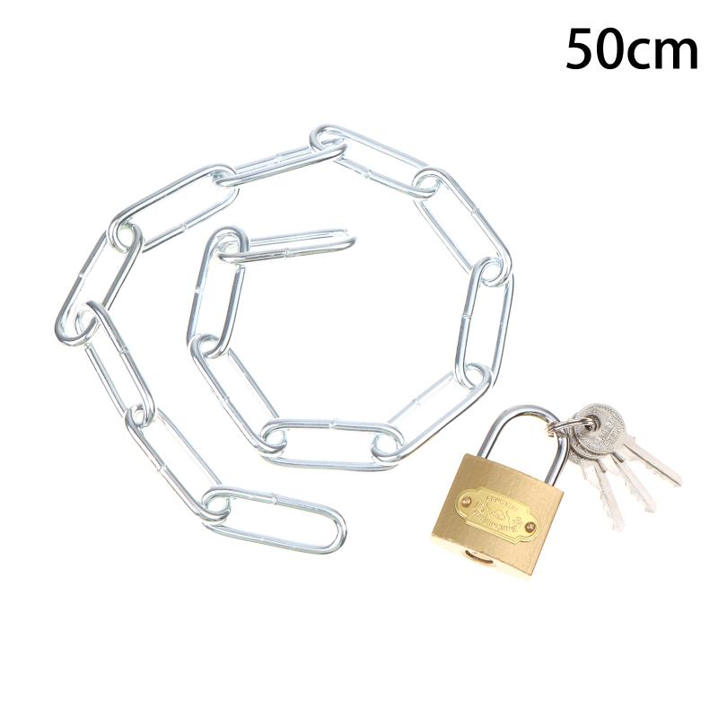 Heavy Duty Keyed Bicycle Lock Anti-theft Chain for Motorcycles and Generator Protection