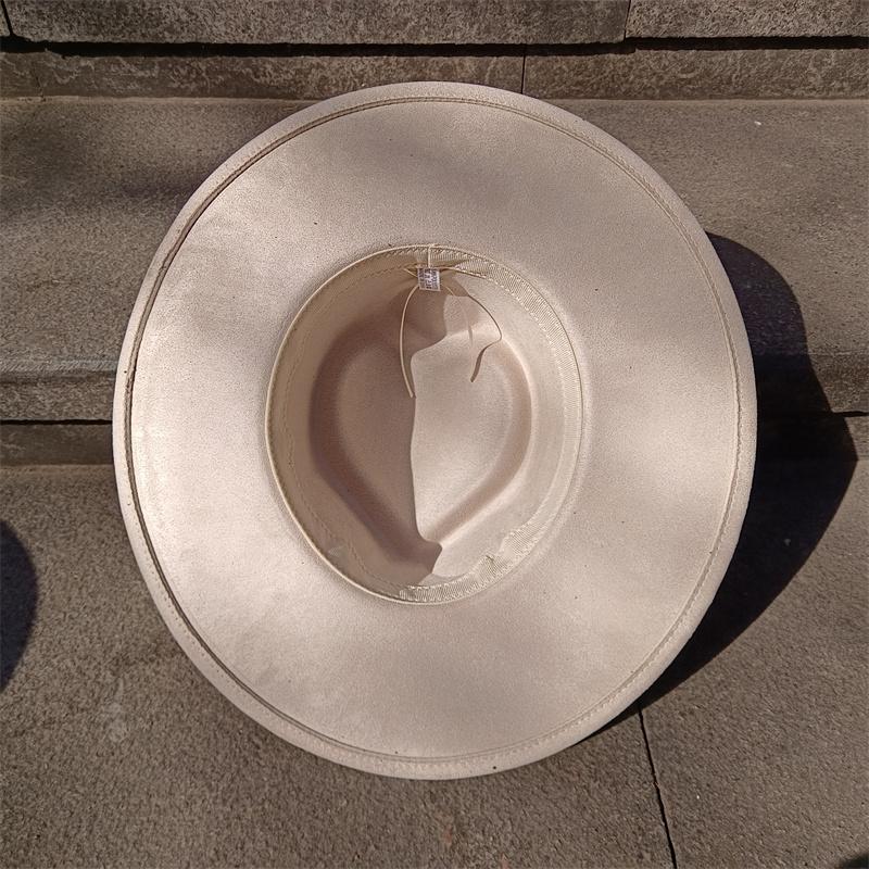 Red Love Suede Top Hat Wide Brim Fedora Hat Men Women Autumn Winter Felt Jazz Hats Classic Church Fedoras Chapeau Sombrero Mujer