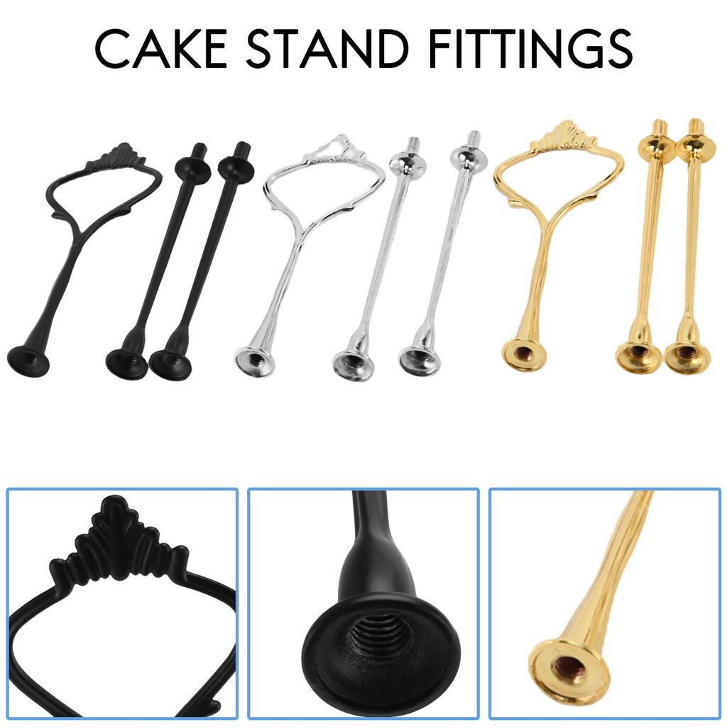 M-Modern-6 Set Tray Hardware For Cake Stand 3 Tier Cake Stand Fitting Hardware Holder For Wedding And Party Serving Tray