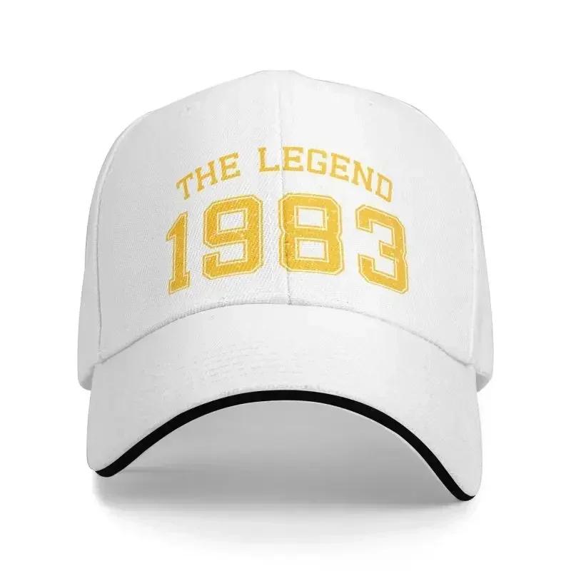 Custom The Legend Born In 1983 Baseball Cap Sun Protection Unisex Women's Adjustable Dad Hat Spring