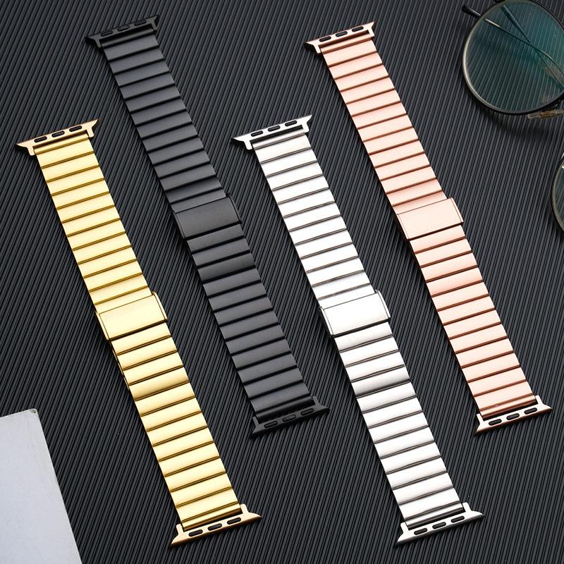 Stainless Steel Metal Wristband Bracelet For Apple Watch 38/40/41mm  42/44/45/46mm Bracelet for Iwatch Series 10 9 8 7 6 5 4 SE