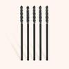 50 Pcs Disposable Eyelash Mascara Mini Brushes for Eye Lashes Extension Eyebrow and Makeup Small brush head and Small handle(Black)