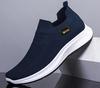 Tênis Masculino de Lona Slip-On Respirável - Tênis Casuais Confortáveis de Malha de Seda de Gelo para Primavera e Outono
