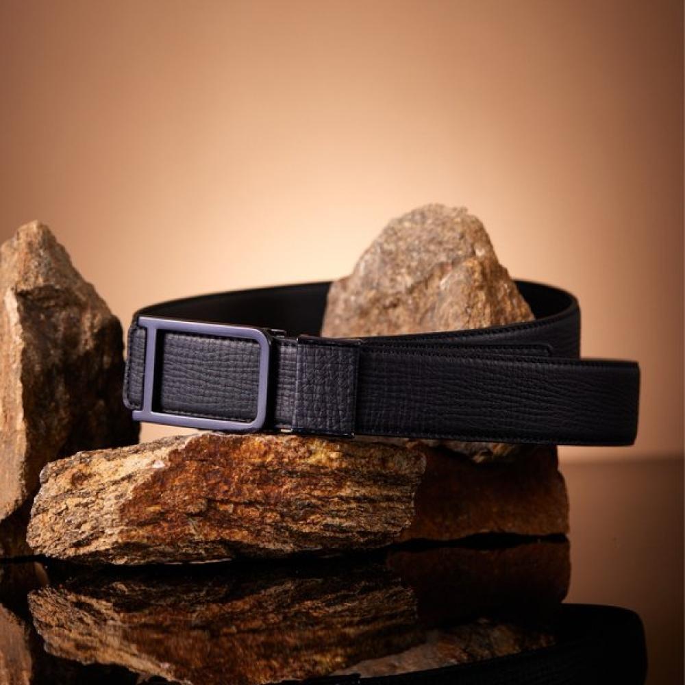 Daks Премиальный Мягкий Классический Черный Итальянский Кожаный Пояс-Крючок Dbbe3f130bk Single option