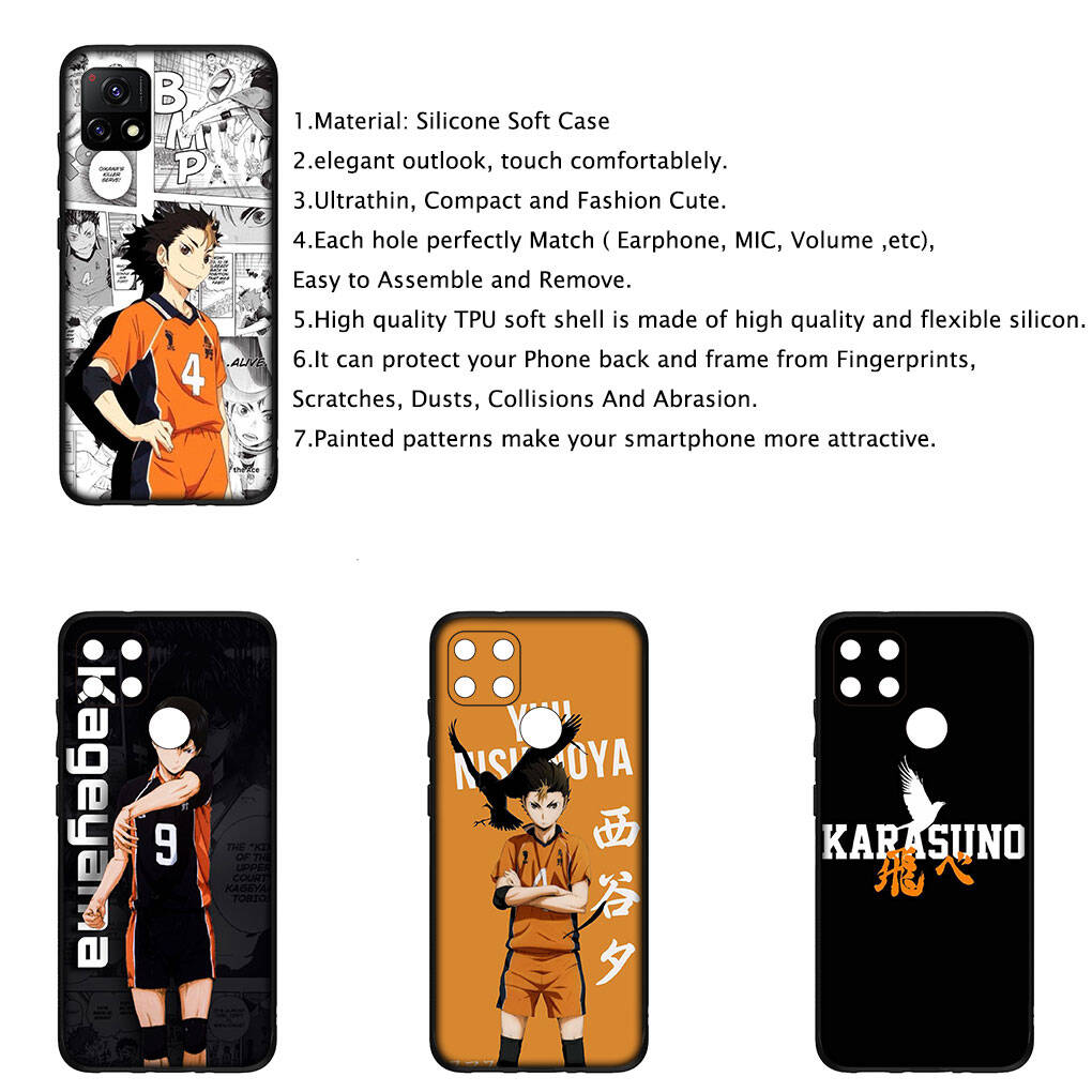 Pro Samsung Galaxy S25 S24 S23 iPhone 17 16 15 Xiaomi Redmi Note 14 13 12 11 Plus Pro Max Pouzdro Kreslený Haikyuu Hinata Shoyo Karasuno OPPO Huawei Kryt