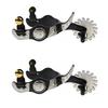 Metal Steels Horse Spur Western Cowboy Spur Mens Roping Spur with Gear Boot Decoration Horse Riding Accessories