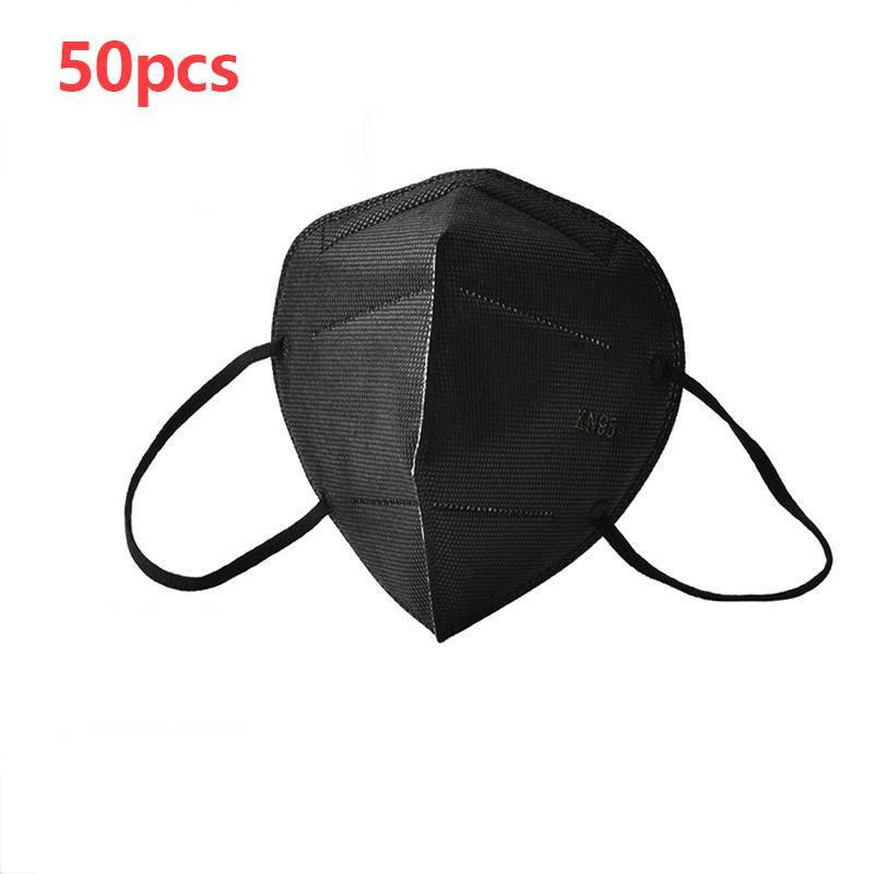 Buy 10/50PCS Protective Dust Face Mask Filter 5Layer Mouth Masks Cover Reusable Breathable Mask