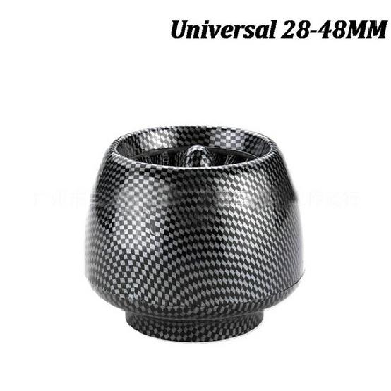Straight Scooter Moped Air Filter Cleaner 1.1"-1.9" Clamp-on Carbon Fiber Look