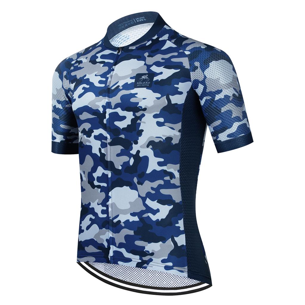 2022 New Camouflage Team Triathlon Cycling Jersey Set Bicycle Clothing Men's Wear Breathable Short Sleeve Shirt Bike Bib Shorts