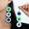 Fully Managed Acrylic Stud Earrings, Personality Funny Eyes Cat Geometric Earrings Earrings