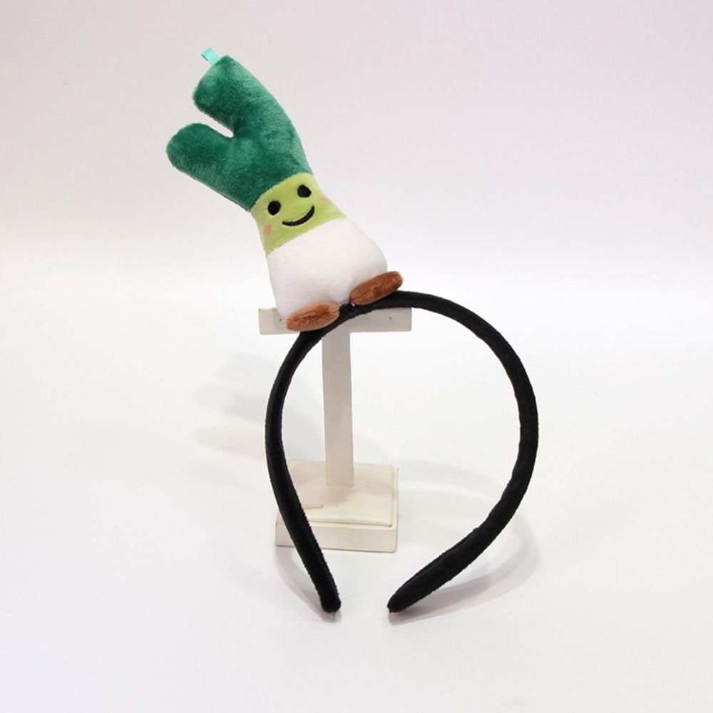 Animal Vegetable Headband Cartoon Frog Plush Hairband Kawaii Performance