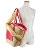 Michael Kors Kimber Large capacity Handbag canvas pink Women 35T2G7KT71 Used
