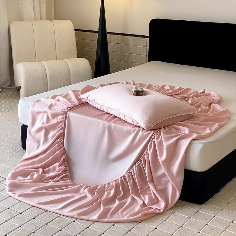 Tencel 360° Elastic Band Cooling Bed Cover for 1.5/1.8m Mattress - Silky Summer Comfort