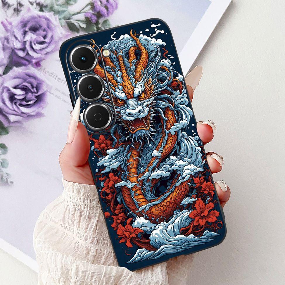 Casing For Tecno Spark 40Pro KM6 Cover For Techno Spark 40 Pro Case Silicone Luxury Butterfly Love Fashion Flowers Cool Painted
