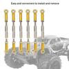 6Pcs 88mm Aluminum Alloy Adjustable Push RodsTurnbuckle Rod Linkage Accessories for RC Car Modelsgolden
