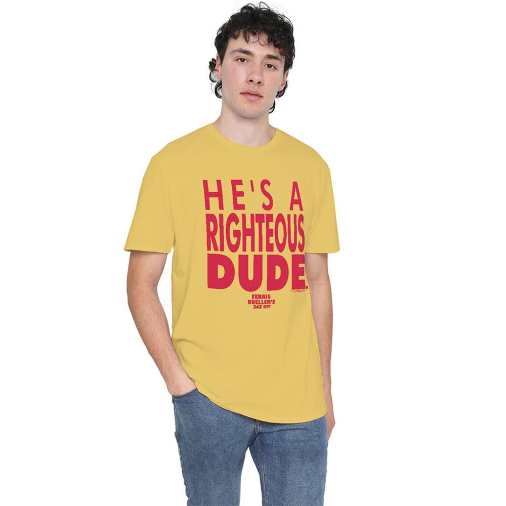 Ferris BuellerÂ´s Day Off Unisex Adult Righteous Dude T-Shirt