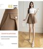 2026 Spring/Summer Women's Slimming Wide-Leg A-Line Suit Shorts and Fashion Outerwear with Versatile OL Boots