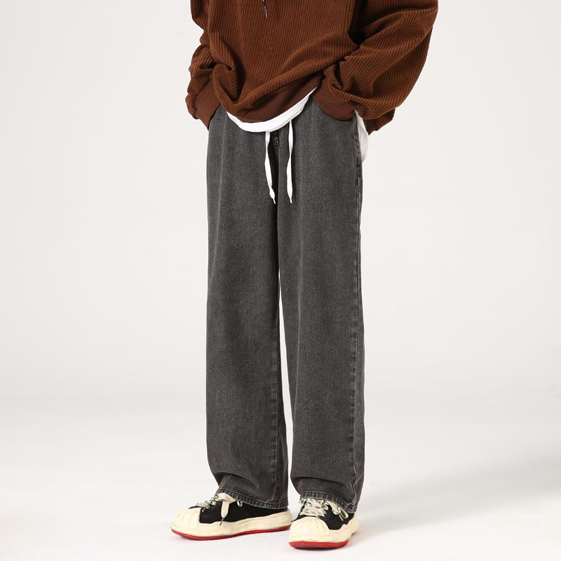 

ДЖИАМУ Унисекс Широкие Джинсы Мешковатого Кроя Трехцветные на Все Сезоны S