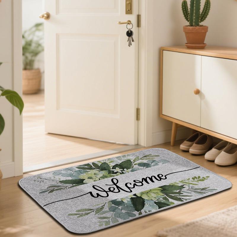 Blumen Fußmatte Bedruckte Hof Eingangstür Matten Rutschfest Badezimmer und Badezimmer Boden Teppich Retro Heimdekoration Matte