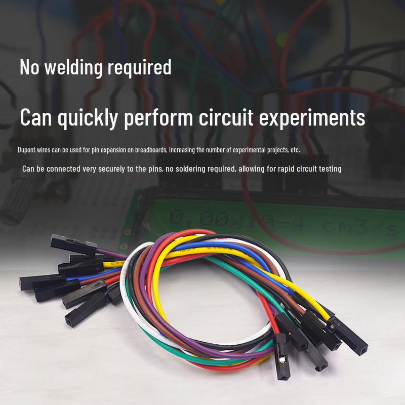 10/20/30CM Dupont Jumper Wires: Female to Female, Male to Female, Male to Male Pin Header Leads