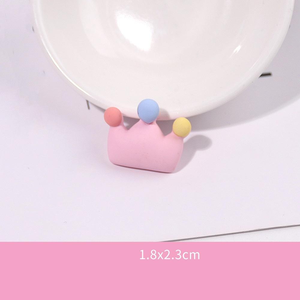 10Pcs Frosted Resin Accessories Simulate Cartoon Cream Glue Rainbow Cloud Phone Case Accessories Popular Diy Trinkets Luck Bag