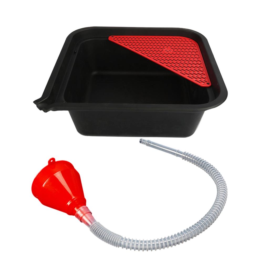 1 Set Car Oil Drain Pan 9L Oil Collection Tray Collecting Leaking Fluids During Repairs Easy Use for Automotive Workshop Garage