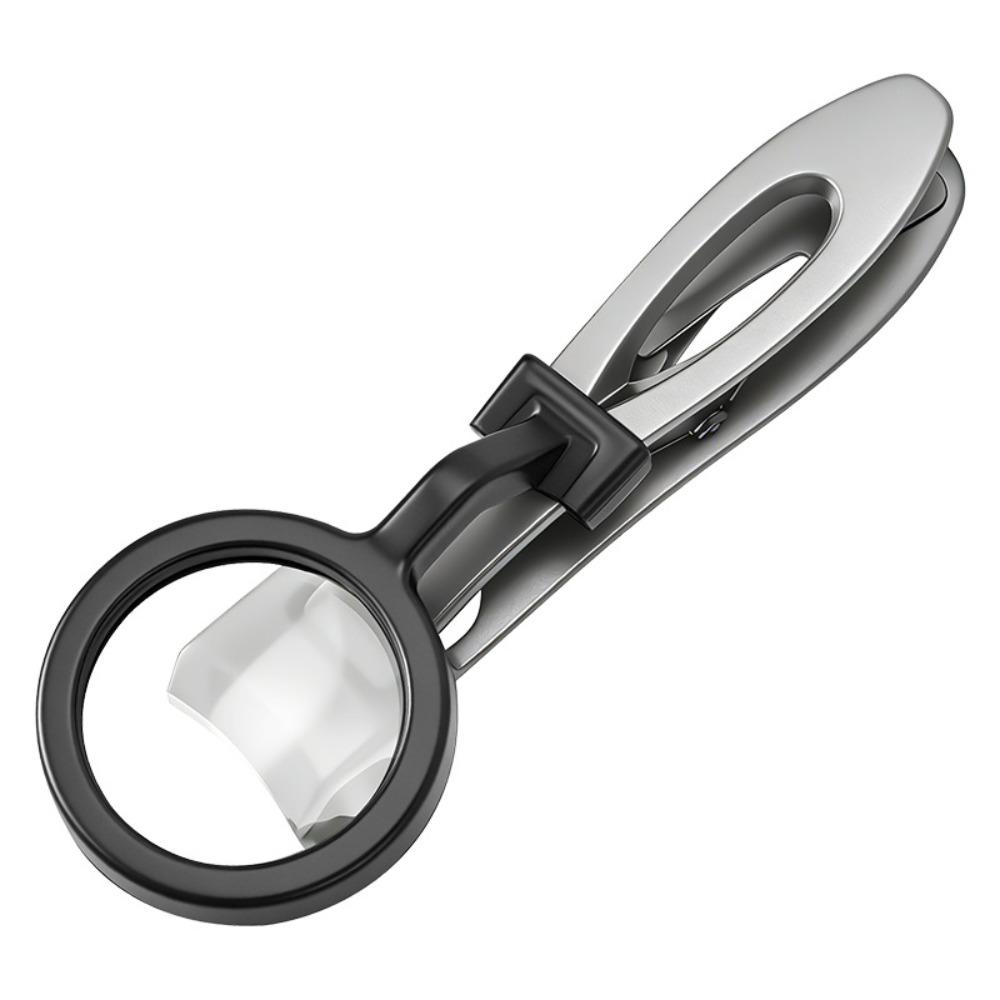 1Pc/Set Anti-splash Nail Clipper with Magnifying Glass Nail Clippers Cutter Trimmer  Trim Tools