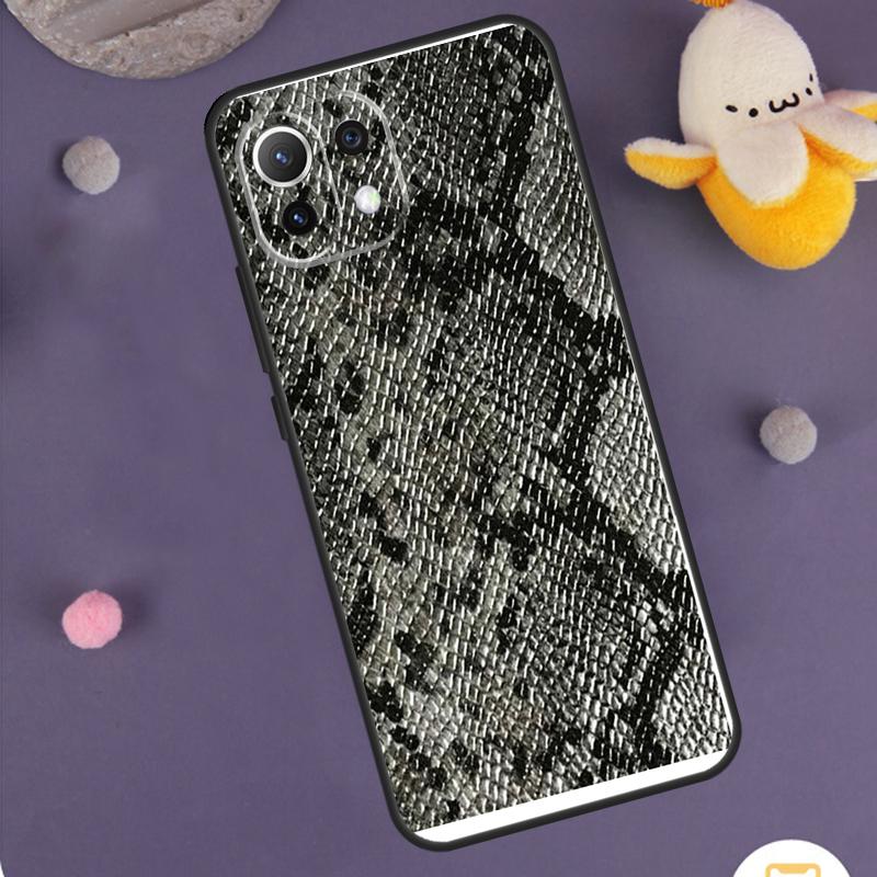Snake Skin Case For Xiaomi 15 14 Ultra 13T 14T 15T 17 Pro Max POCO F8 Ultra F5 F6 F7 X5 X6 X7 Pro Cover