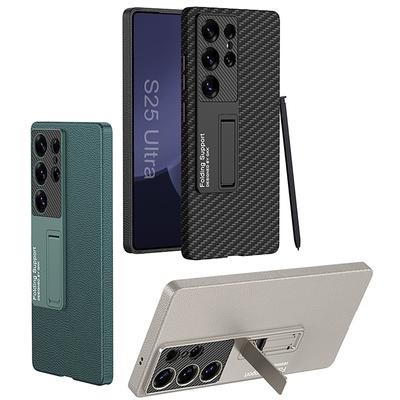 Kryt na mobilní telefon Samsung S25 Ultra Kreativní okamžitě transformovaný držák Hladká kůže Plně kožený S25plus Ochranný kryt