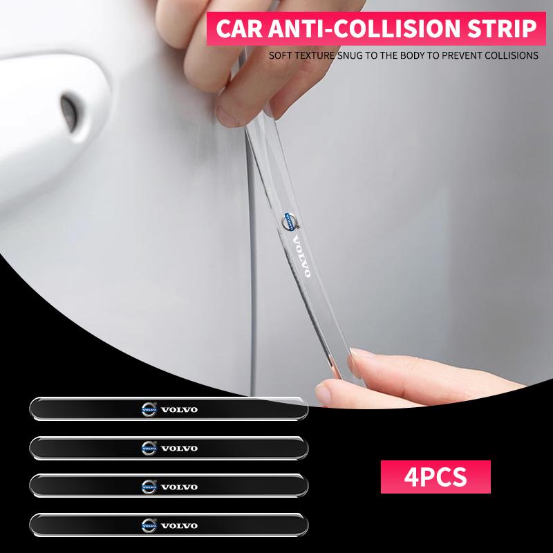 4pcs/set Transparent Car Door Rearview Mirror Protection Strip For Volvo V60 XC60 XC90 S60 XC40 V40 S80 T6 V90 EX90 S90 V70