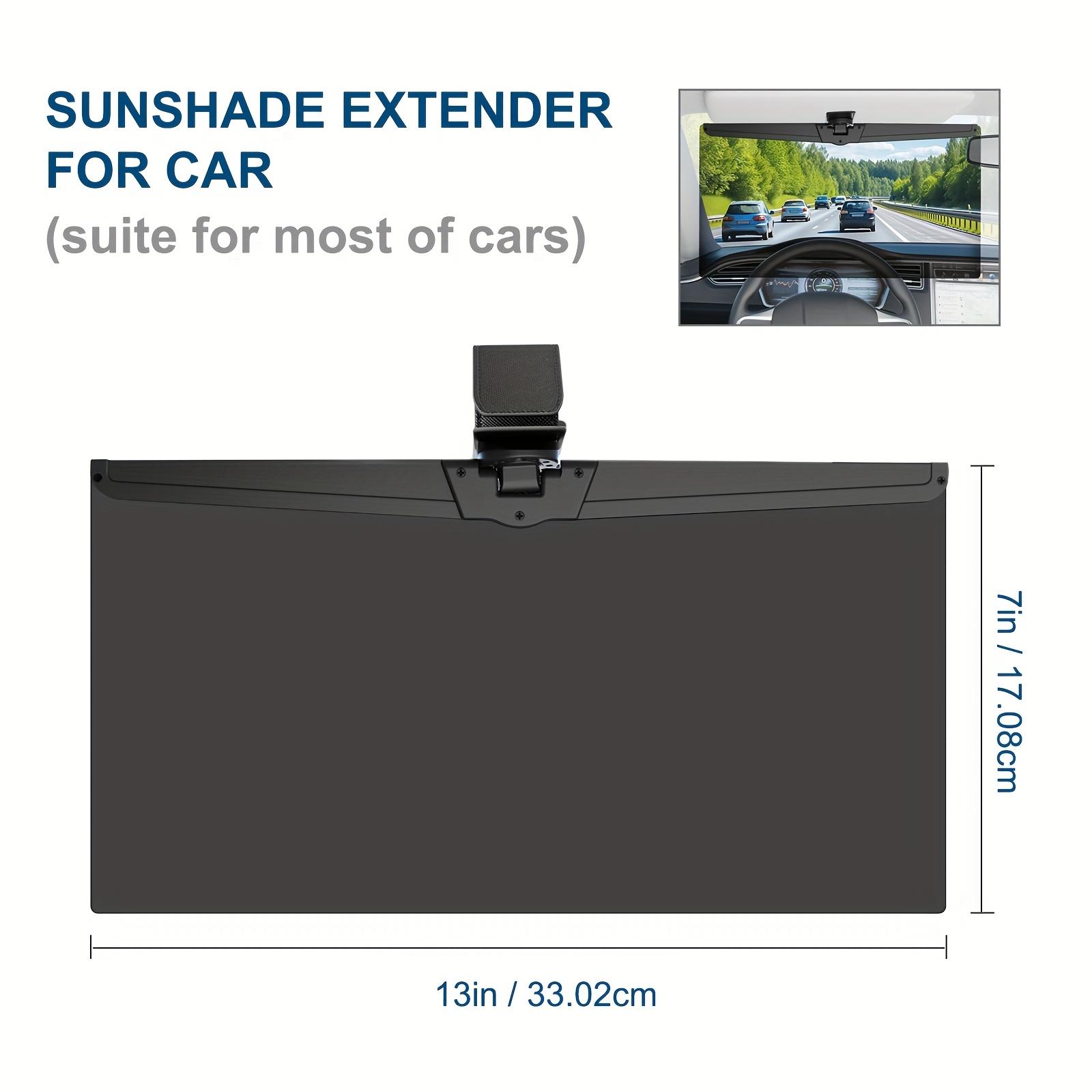 

Adjustable Polarized Car Sun Visor Extender Clip-On Protection Anti-Glare Sun Blocker for Enhanced Driving